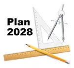 Logo for "Plan 2028"